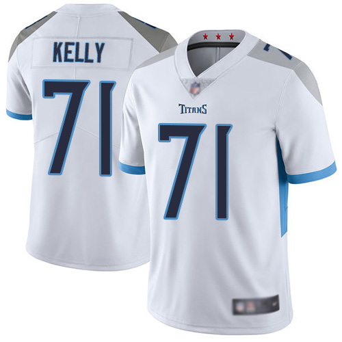 Tennessee Titans Limited White Men Dennis Kelly Road Jersey NFL Football 71 Vapor Untouchable
